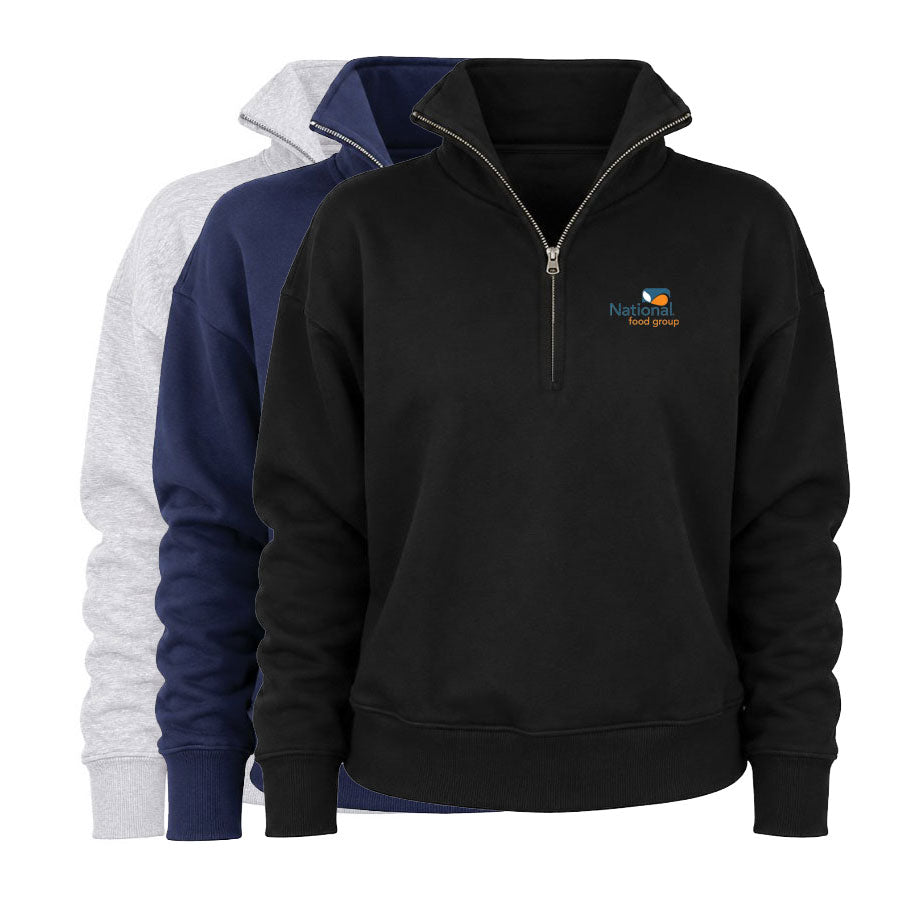 Women's J.America Dream High Neck 1/4 Zip