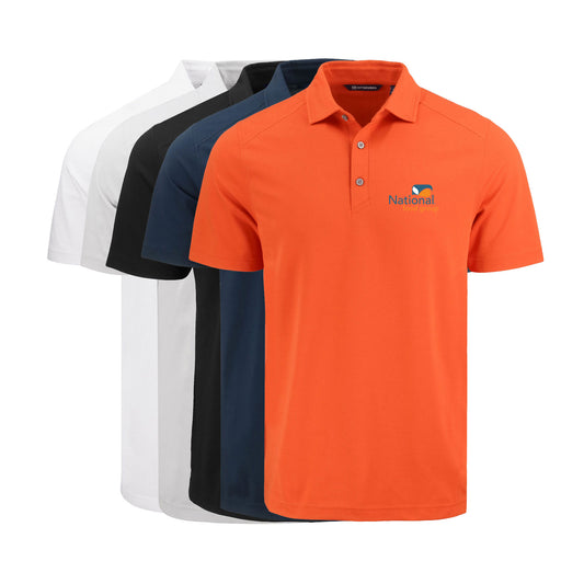 Men's Cutter & Buck Recycled Cotton-Blend Pique Polo